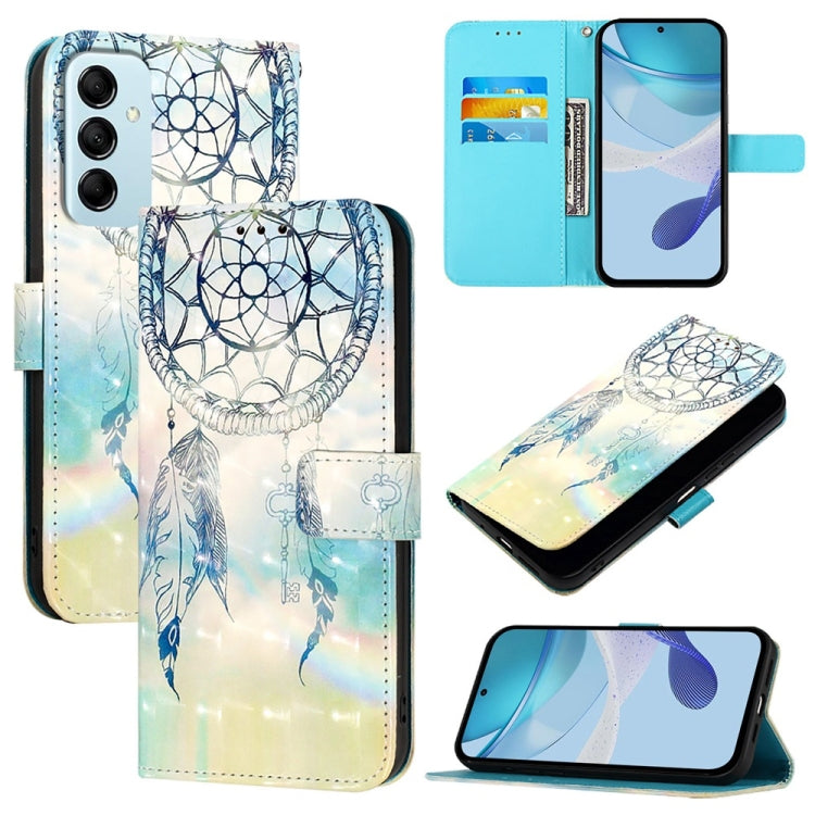 Custodia per telefono in pelle con flip orizzontale con pittura 3D, For Samsung Galaxy M54 5G Global / F54 5G, For Samsung Galaxy M14 5G Global, For Samsung Galaxy M53 5G
