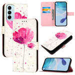 Custodia per telefono in pelle con flip orizzontale con pittura 3D, For Samsung Galaxy M54 5G Global / F54 5G, For Samsung Galaxy M14 5G Global, For Samsung Galaxy M53 5G