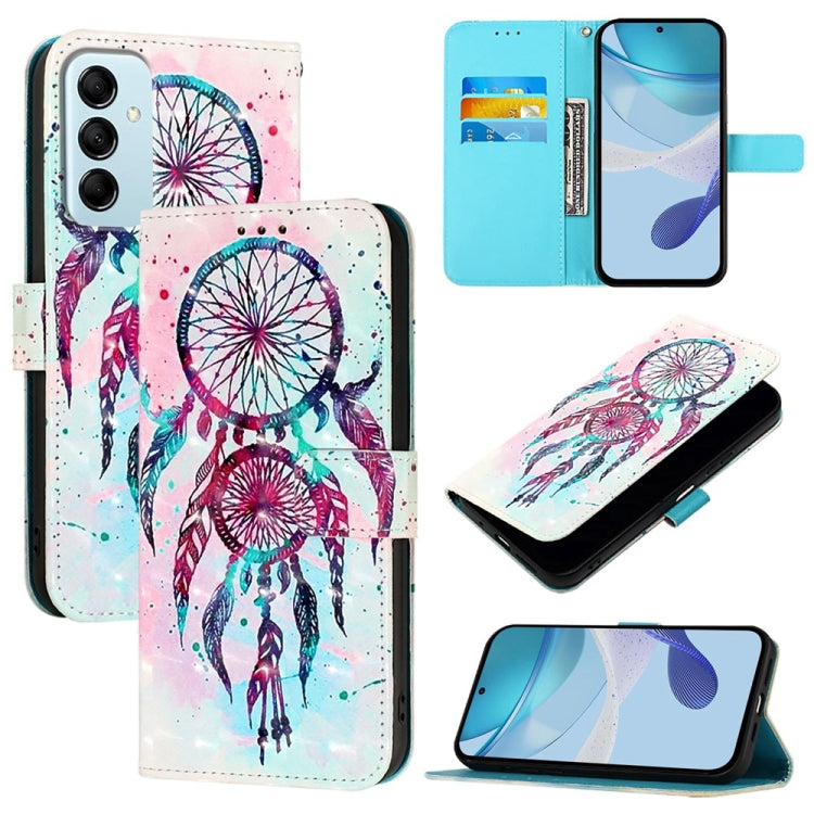 Custodia per telefono in pelle con flip orizzontale con pittura 3D, For Samsung Galaxy M54 5G Global / F54 5G, For Samsung Galaxy M14 5G Global, For Samsung Galaxy M53 5G