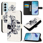 Custodia per telefono in pelle con flip orizzontale con pittura 3D, For Samsung Galaxy M54 5G Global / F54 5G, For Samsung Galaxy M14 5G Global, For Samsung Galaxy M53 5G