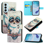Custodia per telefono in pelle con flip orizzontale con pittura 3D, For Samsung Galaxy M54 5G Global / F54 5G, For Samsung Galaxy M14 5G Global, For Samsung Galaxy M53 5G