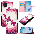 Custodia per telefono in pelle con flip orizzontale con pittura 3D, For Samsung Galaxy M33 5G Global, For Samsung Galaxy M52 5G, For Samsung Galaxy M32 4G Global / M22
