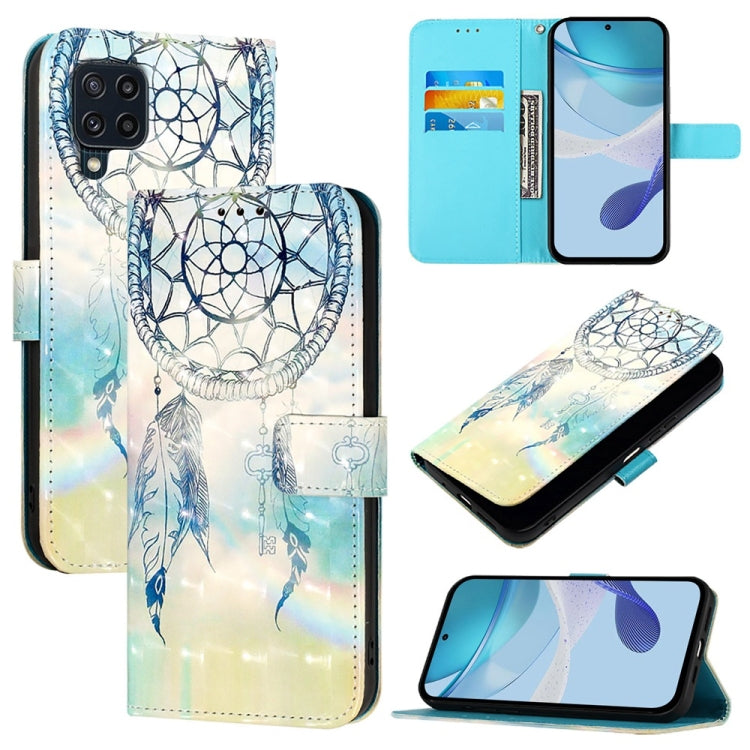 Custodia per telefono in pelle con flip orizzontale con pittura 3D, For Samsung Galaxy M33 5G Global, For Samsung Galaxy M52 5G, For Samsung Galaxy M32 4G Global / M22