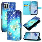 Custodia per telefono in pelle con flip orizzontale con pittura 3D, For Samsung Galaxy M33 5G Global, For Samsung Galaxy M52 5G, For Samsung Galaxy M32 4G Global / M22