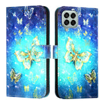 Custodia per telefono in pelle con flip orizzontale con pittura 3D, For Samsung Galaxy M33 5G Global, For Samsung Galaxy M52 5G, For Samsung Galaxy M32 4G Global / M22