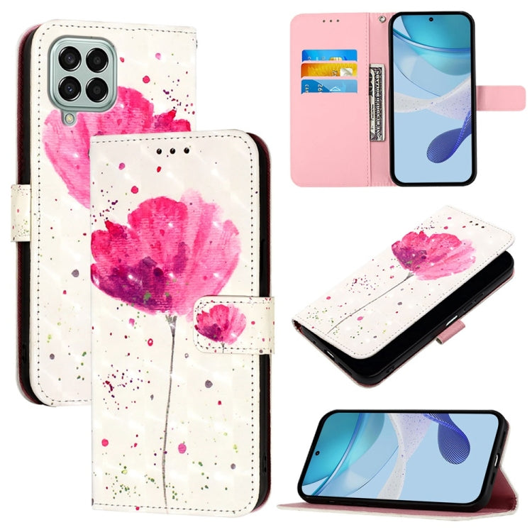 Custodia per telefono in pelle con flip orizzontale con pittura 3D, For Samsung Galaxy M33 5G Global, For Samsung Galaxy M52 5G, For Samsung Galaxy M32 4G Global / M22