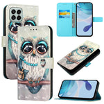 Custodia per telefono in pelle con flip orizzontale con pittura 3D, For Samsung Galaxy M33 5G Global, For Samsung Galaxy M52 5G, For Samsung Galaxy M32 4G Global / M22