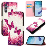 Custodia per telefono in pelle con flip orizzontale con pittura 3D, For Samsung Galaxy M56 5G, For Samsung Galaxy M35, For Samsung Galaxy M34 5G / F34 5G