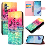 Custodia per telefono in pelle con flip orizzontale con pittura 3D, For Samsung Galaxy M56 5G, For Samsung Galaxy M35, For Samsung Galaxy M34 5G / F34 5G