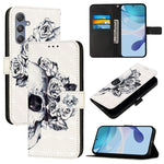 Custodia per telefono in pelle con flip orizzontale con pittura 3D, For Samsung Galaxy M56 5G, For Samsung Galaxy M35, For Samsung Galaxy M34 5G / F34 5G