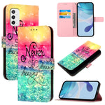 Custodia per telefono in pelle con flip orizzontale con pittura 3D, For Samsung Galaxy M33 5G Global, For Samsung Galaxy M52 5G, For Samsung Galaxy M32 4G Global / M22