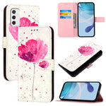 Custodia per telefono in pelle con flip orizzontale con pittura 3D, For Samsung Galaxy M33 5G Global, For Samsung Galaxy M52 5G, For Samsung Galaxy M32 4G Global / M22