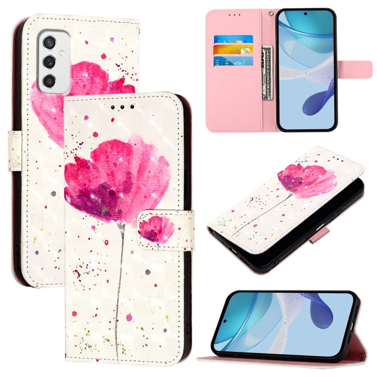 Custodia per telefono in pelle con flip orizzontale con pittura 3D, For Samsung Galaxy M33 5G Global, For Samsung Galaxy M52 5G, For Samsung Galaxy M32 4G Global / M22