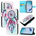 Custodia per telefono in pelle con flip orizzontale con pittura 3D, For Samsung Galaxy M33 5G Global, For Samsung Galaxy M52 5G, For Samsung Galaxy M32 4G Global / M22