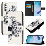 Custodia per telefono in pelle con flip orizzontale con pittura 3D, For Samsung Galaxy M33 5G Global, For Samsung Galaxy M52 5G, For Samsung Galaxy M32 4G Global / M22