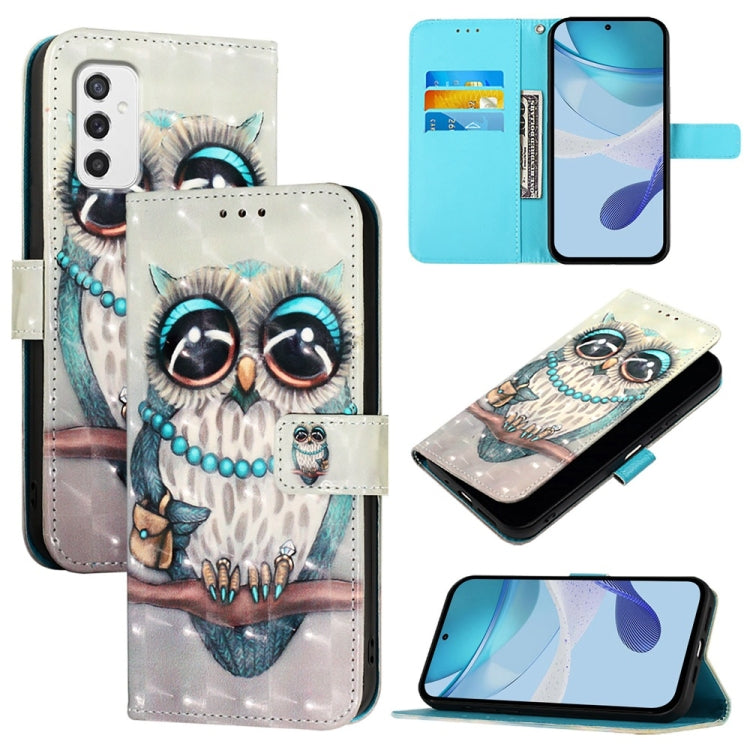 Custodia per telefono in pelle con flip orizzontale con pittura 3D, For Samsung Galaxy M33 5G Global, For Samsung Galaxy M52 5G, For Samsung Galaxy M32 4G Global / M22
