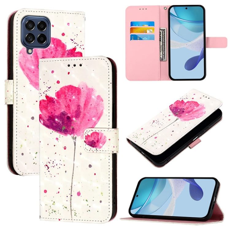 Custodia per telefono in pelle con flip orizzontale con pittura 3D, For Samsung Galaxy M54 5G Global / F54 5G, For Samsung Galaxy M14 5G Global, For Samsung Galaxy M53 5G