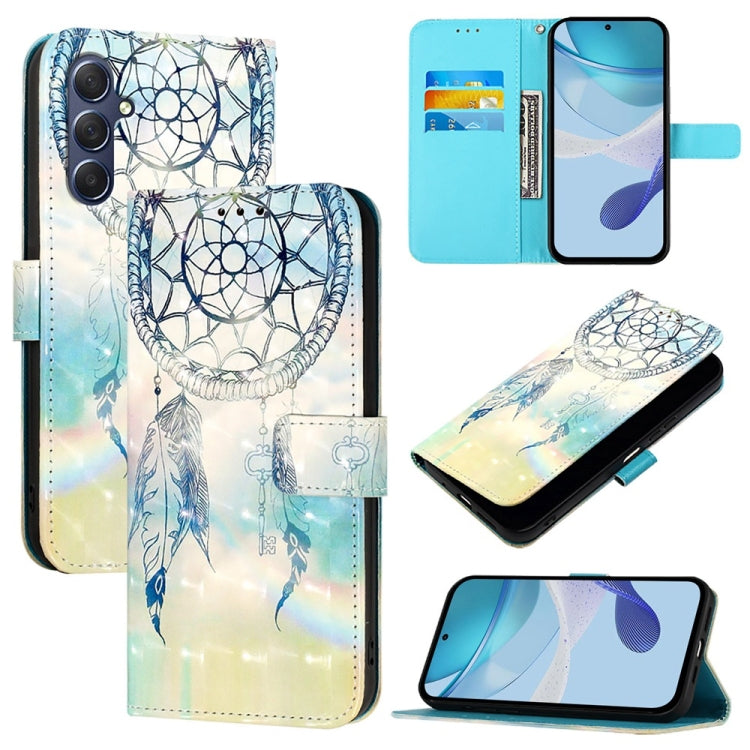 Custodia per telefono in pelle con flip orizzontale con pittura 3D, For Samsung Galaxy M54 5G Global / F54 5G, For Samsung Galaxy M14 5G Global, For Samsung Galaxy M53 5G