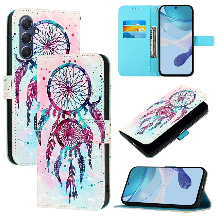 Custodia per telefono in pelle con flip orizzontale con pittura 3D, For Samsung Galaxy M54 5G Global / F54 5G, For Samsung Galaxy M14 5G Global, For Samsung Galaxy M53 5G