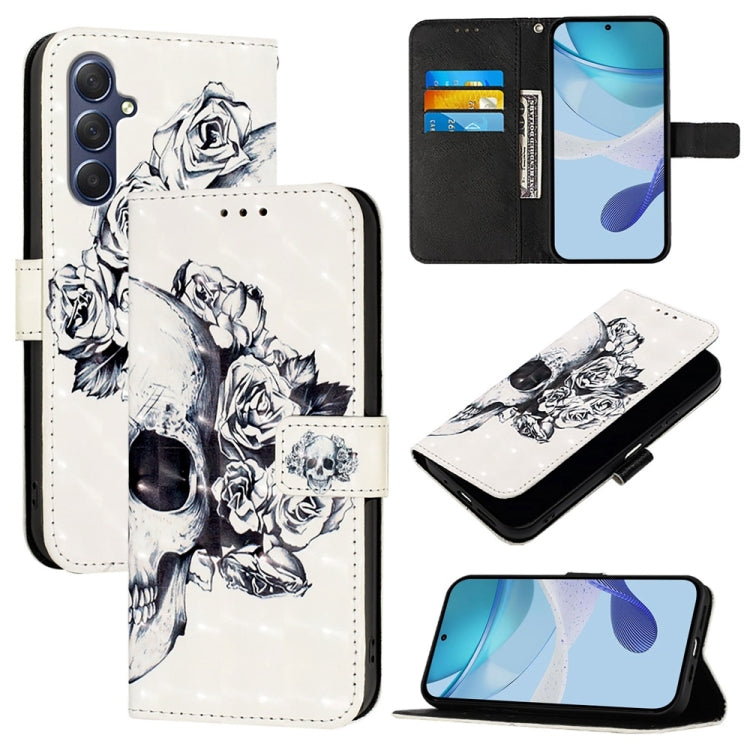 Custodia per telefono in pelle con flip orizzontale con pittura 3D, For Samsung Galaxy M54 5G Global / F54 5G, For Samsung Galaxy M14 5G Global, For Samsung Galaxy M53 5G