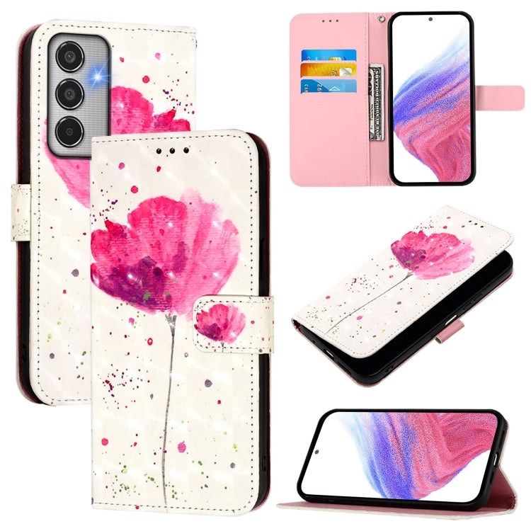 Custodia per telefono in pelle con flip orizzontale con pittura 3D, For Samsung Galaxy M56 5G, For Samsung Galaxy M35, For Samsung Galaxy M34 5G / F34 5G