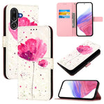 Custodia per telefono in pelle con flip orizzontale con pittura 3D, For Samsung Galaxy M56 5G, For Samsung Galaxy M35, For Samsung Galaxy M34 5G / F34 5G