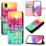 Custodia per telefono in pelle con vibrazione orizzontale con pittura 3D, For Samsung Galaxy A24 4G, For Samsung Galaxy A04 Core / A03 Core, For Samsung Galaxy A04e / F04 / M04