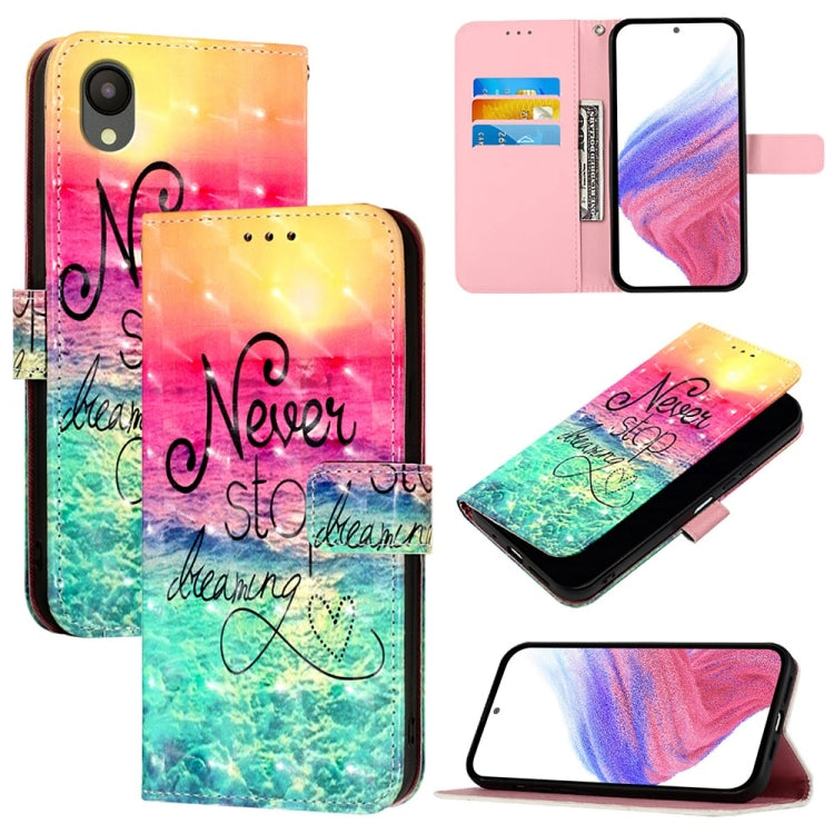 Custodia per telefono in pelle con vibrazione orizzontale con pittura 3D, For Samsung Galaxy A24 4G, For Samsung Galaxy A04 Core / A03 Core, For Samsung Galaxy A04e / F04 / M04