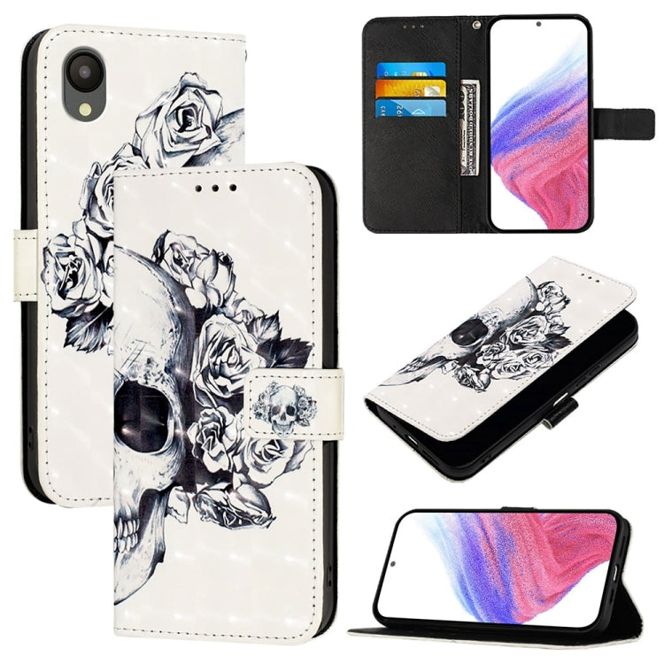 Custodia per telefono in pelle con vibrazione orizzontale con pittura 3D, For Samsung Galaxy A24 4G, For Samsung Galaxy A04 Core / A03 Core, For Samsung Galaxy A04e / F04 / M04