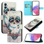 Custodia per telefono in pelle con vibrazione orizzontale con pittura 3D, For Samsung Galaxy A24 4G, For Samsung Galaxy A04 Core / A03 Core, For Samsung Galaxy A04e / F04 / M04