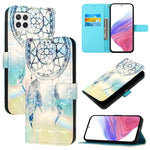 Custodia per telefono in pelle con vibrazione orizzontale con pittura 3D, For Samsung Galaxy A03 164mm, For Samsung Galaxy A03 166mm, For Samsung Galaxy A22 4G