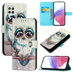 Custodia per telefono in pelle con vibrazione orizzontale con pittura 3D, For Samsung Galaxy A03 164mm, For Samsung Galaxy A03 166mm, For Samsung Galaxy A22 4G