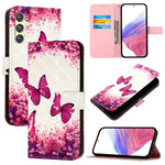 Custodia per telefono in pelle con vibrazione orizzontale con pittura 3D, For Samsung Galaxy A24 4G, For Samsung Galaxy A04 Core / A03 Core, For Samsung Galaxy A04e / F04 / M04