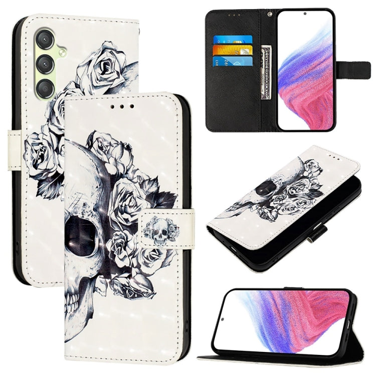 Custodia per telefono in pelle con vibrazione orizzontale con pittura 3D, For Samsung Galaxy A24 4G, For Samsung Galaxy A04 Core / A03 Core, For Samsung Galaxy A04e / F04 / M04