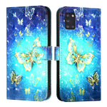 Custodia per telefono in pelle con vibrazione orizzontale con pittura 3D, For Samsung Galaxy A31