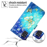 Custodia per telefono in pelle con vibrazione orizzontale con pittura 3D, For Samsung Galaxy A31