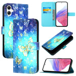 Custodia per telefono in pelle con vibrazione orizzontale con pittura 3D, For Samsung Galaxy A36 5G, For Samsung Galaxy A16 5G, For Samsung Galaxy A06 4G