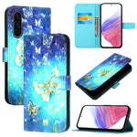 Custodia per telefono in pelle con vibrazione orizzontale con pittura 3D, For Samsung Galaxy A36 5G, For Samsung Galaxy A16 5G, For Samsung Galaxy A06 4G