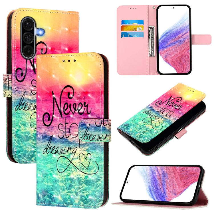Custodia per telefono in pelle con vibrazione orizzontale con pittura 3D, For Samsung Galaxy A36 5G, For Samsung Galaxy A16 5G, For Samsung Galaxy A06 4G