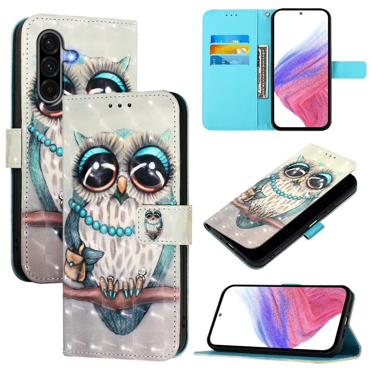 Custodia per telefono in pelle con vibrazione orizzontale con pittura 3D, For Samsung Galaxy A36 5G, For Samsung Galaxy A16 5G, For Samsung Galaxy A06 4G