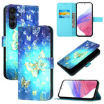 Custodia per telefono in pelle con vibrazione orizzontale con pittura 3D, For Samsung Galaxy A27 5G, For Samsung Galaxy A56 5G, For Samsung Galaxy A26 5G