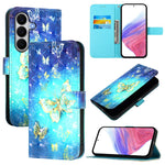 Custodia per telefono in pelle con vibrazione orizzontale con pittura 3D, For Samsung Galaxy A27 5G, For Samsung Galaxy A56 5G, For Samsung Galaxy A26 5G