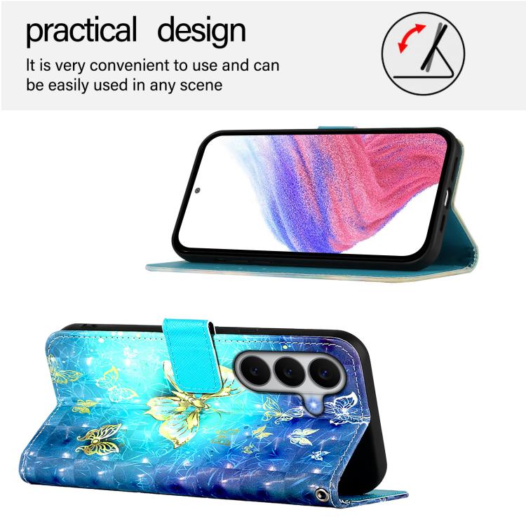 Custodia per telefono in pelle con vibrazione orizzontale con pittura 3D, For Samsung Galaxy A27 5G, For Samsung Galaxy A56 5G, For Samsung Galaxy A26 5G