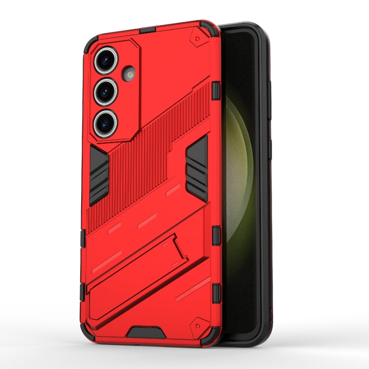 Custodia per telefono antiurto Punk Armor 2 in 1 PC + TPU con supporto invisibile, For Samsung Galaxy S25+ 5G, For Samsung Galaxy S25 Ultra 5G, For Samsung Galaxy S24 FE 5G