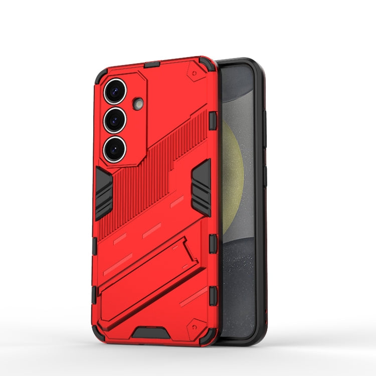 Custodia per telefono antiurto Punk Armor 2 in 1 PC + TPU con supporto invisibile, For Samsung Galaxy S26 5G, For Samsung Galaxy S25 Edge 5G, For Samsung Galaxy S25 5G