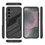 Custodia per telefono antiurto Punk Armor 2 in 1 PC + TPU con supporto invisibile, For Samsung Galaxy S25+ 5G, For Samsung Galaxy S25 Ultra 5G, For Samsung Galaxy S24 FE 5G