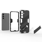 Custodia per telefono antiurto Punk Armor 2 in 1 PC + TPU con supporto invisibile, For Samsung Galaxy S25+ 5G, For Samsung Galaxy S25 Ultra 5G, For Samsung Galaxy S24 FE 5G