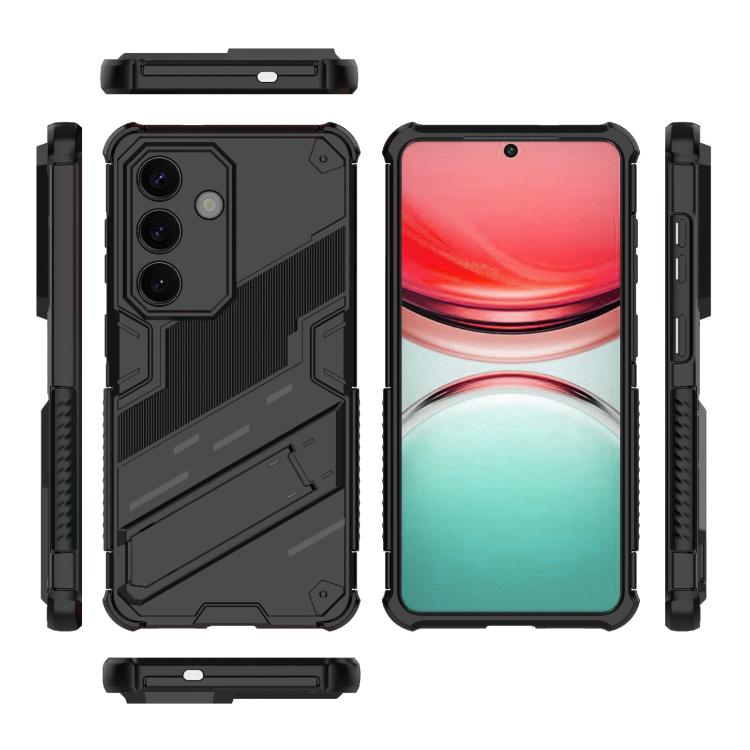 Custodia per telefono antiurto Punk Armor 2 in 1 PC + TPU con supporto invisibile, For Samsung Galaxy S26 5G, For Samsung Galaxy S25 Edge 5G, For Samsung Galaxy S25 5G