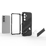 Custodia per telefono antiurto Punk Armor 2 in 1 PC + TPU con supporto invisibile, For Samsung Galaxy S26 5G, For Samsung Galaxy S25 Edge 5G, For Samsung Galaxy S25 5G