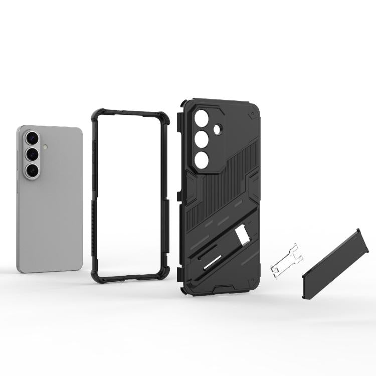 Custodia per telefono antiurto Punk Armor 2 in 1 PC + TPU con supporto invisibile, For Samsung Galaxy S26 5G, For Samsung Galaxy S25 Edge 5G, For Samsung Galaxy S25 5G